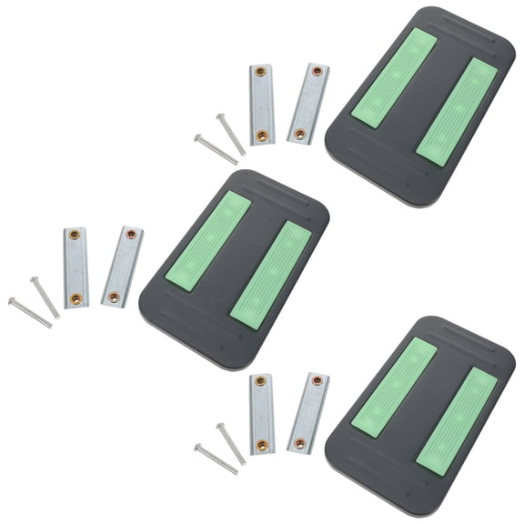 COMPUKAS 3-Pack Iron Ladder Foot Pads Removable Step Supports for Loft Beds, Dorm Bed Ladder Safety and Stability
