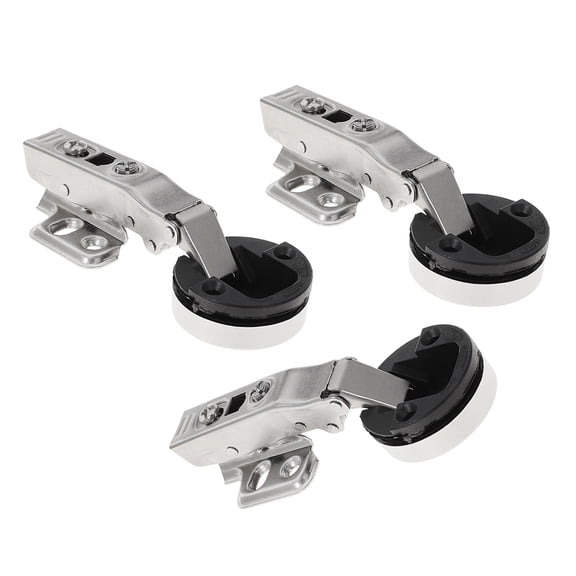 COMPUKAS 3-Pack Steel Kitchen Cabinet Hinges Concealed Multi-Functional Design for Home and Commercial Use