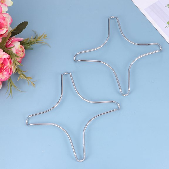 COMPUKAS 3Pcs Star Shape Stainless Steel Pot Rack Rustproof for Kitchen Cooking Accessories Home
