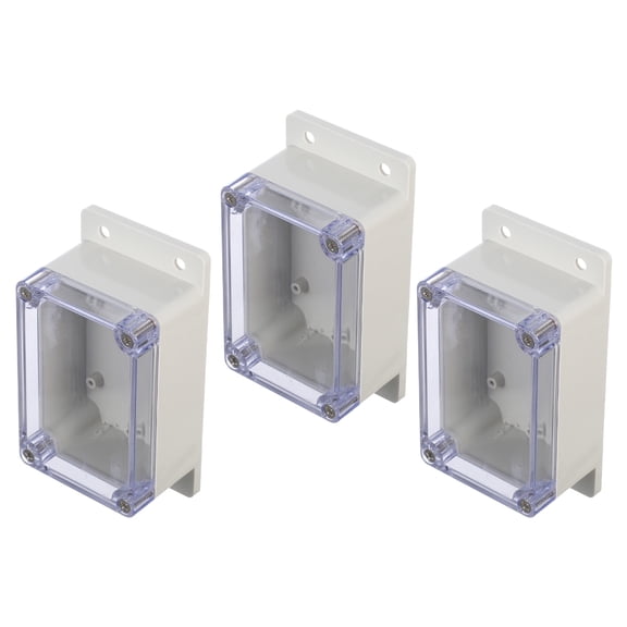 COMPUKAS 3Sets Outdoor Weatherproof Electrical Enclosure Box for Cable Wiring and Power Distribution