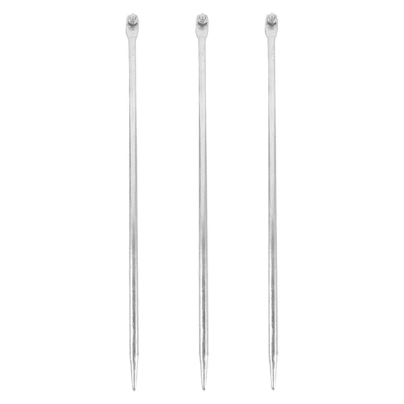COMPUKAS 3pcs Electrical Grounding Bars Silver Ground Rod For Home Use Iron Safety Equipment