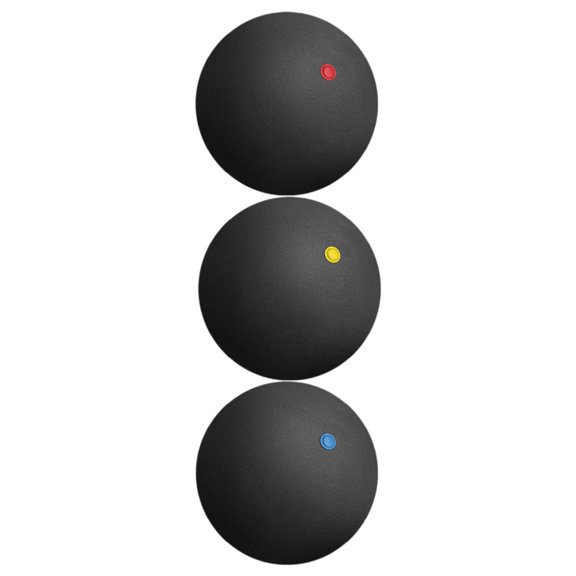 COMPUKAS 3pcs High Bounce Rubber Balls Assorted Color Power Control Outdoor Sports