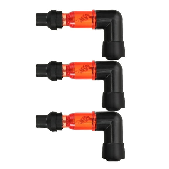 COMPUKAS 3pcs Spark Plug Cap with Light Multi Alloy for Protecting Cover
