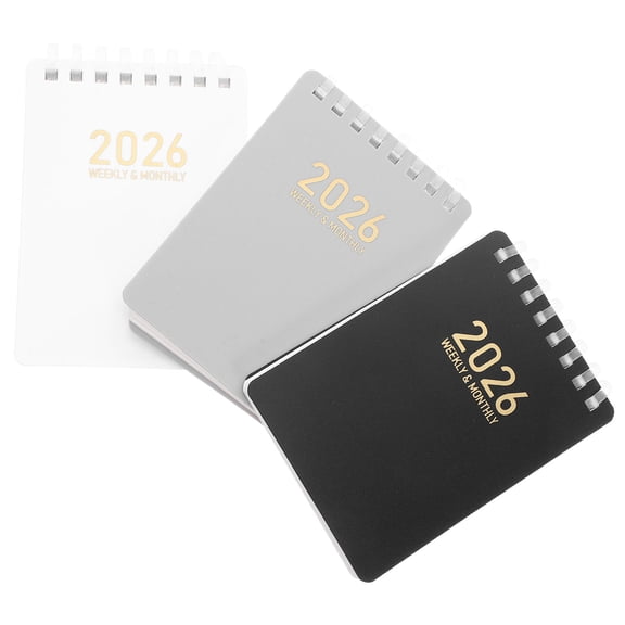COMPUKAS 3pcs Undated Planner Assorted Color With Minimalist Design For Personal Use