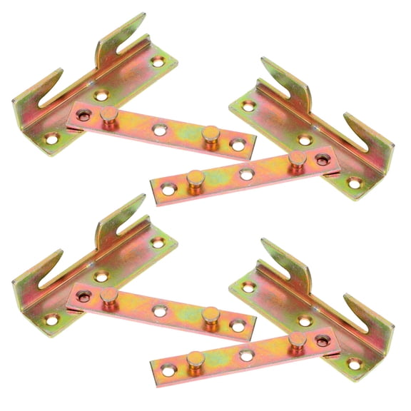 COMPUKAS 4 Sets Iron Furniture Connectors and Hardware Joints for Assembly and Manufacturing Projects