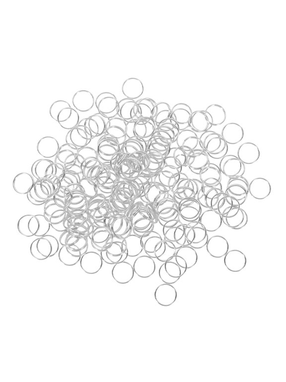 400-Piece Plated Key , Portable Metal Split for Keychains, Crafts, Jewelry Making, Everyday Use