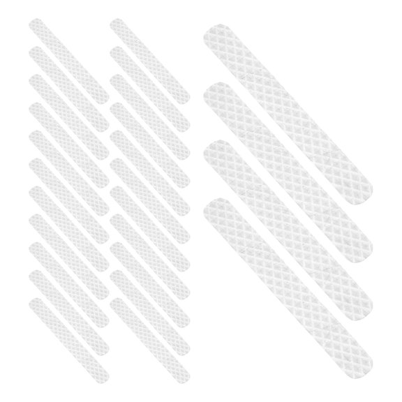 COMPUKAS 40Pcs Clear Cell Phone Grip Tape Strips Universal Fit for Smartphone Case Bumpers