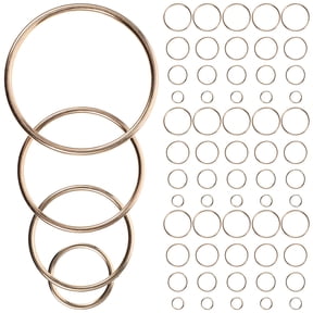 COMPUKAS 40Pcs Golden Multifunctional Connectors O-Rings for Handbag Buckles and DIY Use