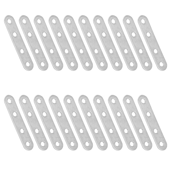 COMPUKAS 40-Piece Heavy Duty Stainless Steel Joint Brackets for Cabinet, Chair, Furniture Reinforcement Repair