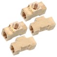 Female Thread Features COMPUKAS Copper Pneumatic Tee Fitting Brass Female Threaded for Pipe ...