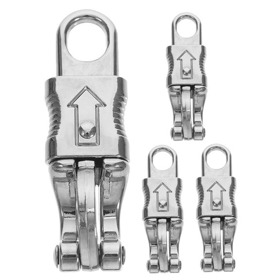 COMPUKAS 4Pcs Durable Zinc Alloy Snap Hooks with Spring Design for Horse Saddle and Riding Equipment