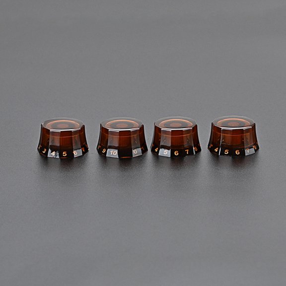 COMPUKAS 4-Pack Electric Guitar Volume Control Potentiometer Knobs with Retro Design for Musicians and Guitar Enthusiasts