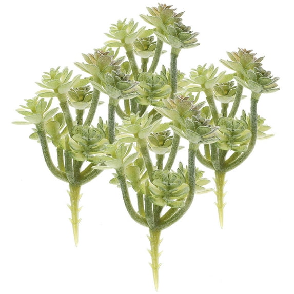 COMPUKAS Set of 4 Faux Green Plants Indoor Tabletop Decor with PVC Leaves for Party and Event Organizers