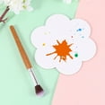 thumbnail image 1 of COMPUKAS 4Pcs Flower Shaped Oil Painting Board for Art Projects and Students, 1 of 8