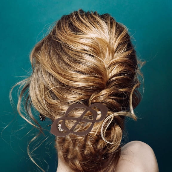 COMPUKAS 4Pcs French Design Hair Clips Assorted Colors Vintage Metal Barrettes for Stylish Hair Updos