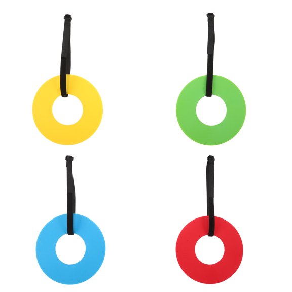 COMPUKAS 4Pcs Clear Visibility Soccer Goal Target Discs for Football Practice Training
