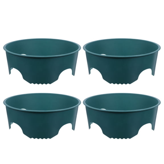 COMPUKAS 4Pcs Interlocking Garden Plant Protection Collar for Tomato and Flower Root Growth