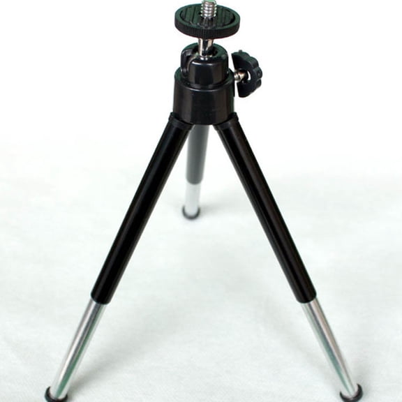 COMPUKAS 4-Pack Mobile Broadcast Tripod with and Multi-Angle Phone Holder, Black, Compatible with Smartphones