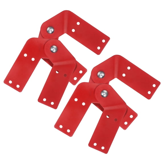COMPUKAS 4Pcs Red Attic Ladder Spreader Hinge with Galvanized Steel for Durable Ladder Replacement