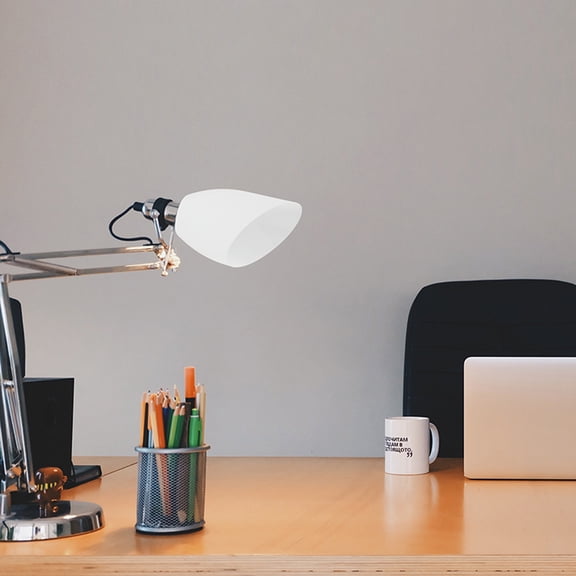 COMPUKAS 4Pcs Replacement White Plastic Lamp Shades for Floor Light and Wall Lamp with Warm Glow