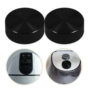 COMPUKAS 4Pcs Black Plastic Oven Switch Knob Timer Control for Pressure Cooker Kitchen Accessory