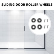 COMPUKAS 4-Piece Sliding Shower Door Roller Wheels, Smooth, Quiet Replacement for Shower Enclosure