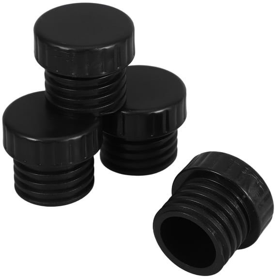 COMPUKAS 4Pcs Socket Protector Caps Black for Standard Light Bulbs with Easy Installation