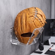 COMPUKAS Transparent Acrylic Glove Display, Wall Mount, Baseball Softball Boxing Gloves Organizer
