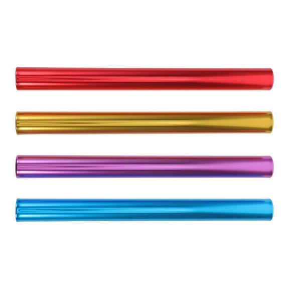 COMPUKAS 4Pcs Weather Resistant Aluminum Relay Baton Sticks for Track Relay and Outdoor Running