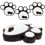 COMPUKAS Stomp Pad Snowboarding White Silicone Anti-Slip for Home 4Pcs