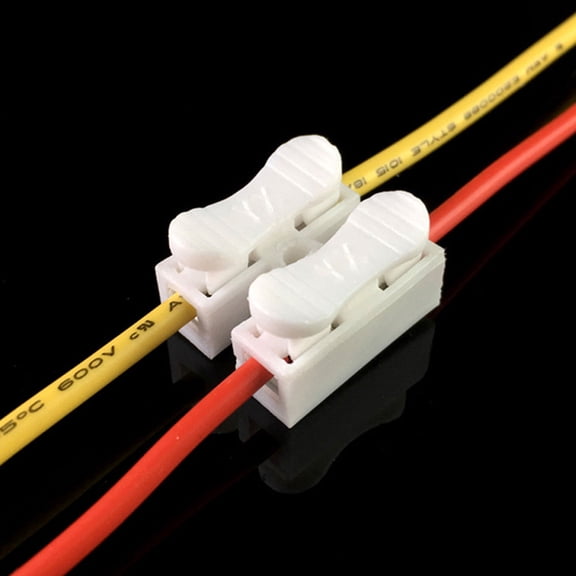 COMPUKAS Electric Connectors Wiring Wire Connectors White 25pcs