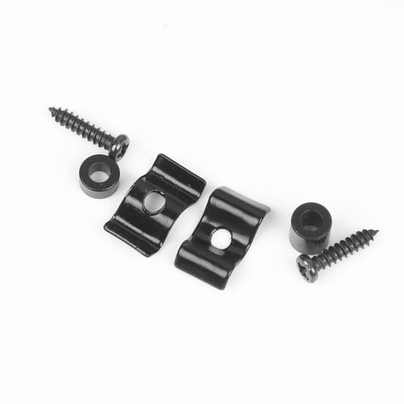 COMPUKAS Black Metal Guitar Button Pressure Chord Buckle Stable String Tension 4 Sets