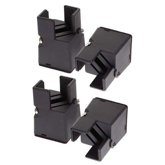 COMPUKAS 4pcs Bed Riser Adjustable Square Design ABS Height Adjustment Homeowners Furniture Maintenance