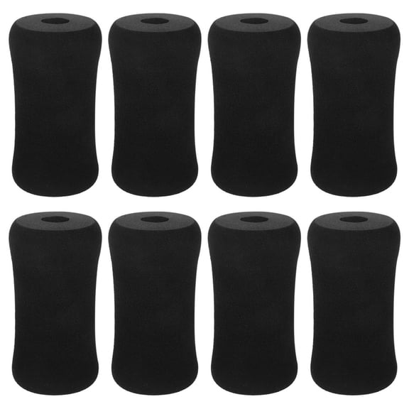 COMPUKAS 4-Pack Black Foam Replacement Leg Pads for Gym Machines, Cushions for Enhanced Workout Support and Equipment