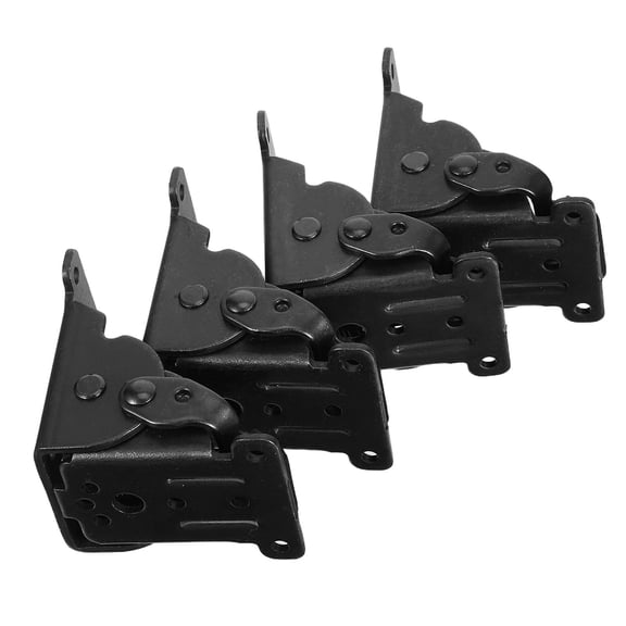 COMPUKAS 4pcs Stainless Steel Folding Locking Hinge Rolled Steel For Cabinet