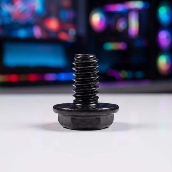 COMPUKAS 500Pcs Black Expansion Slot Screws for Computer Case Assembly and Hardware Upgrade