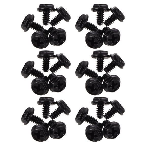COMPUKAS 500Pcs Black Desktop Computer Case Screws for Tower Case and Hardware Upgrade