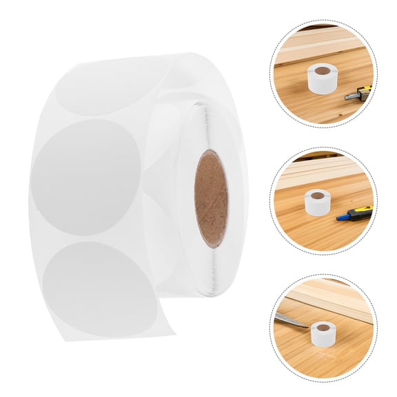 COMPUKAS 500-Pack White Packaging Labels Stickers for Jars and Inventory Management, and Easy to