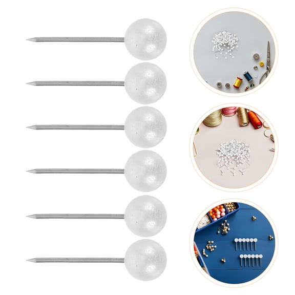 COMPUKAS 500-Pack Small Stainless Steel Push Pins for Office, Wall Organization, Map Marking, and Bulletin Boards