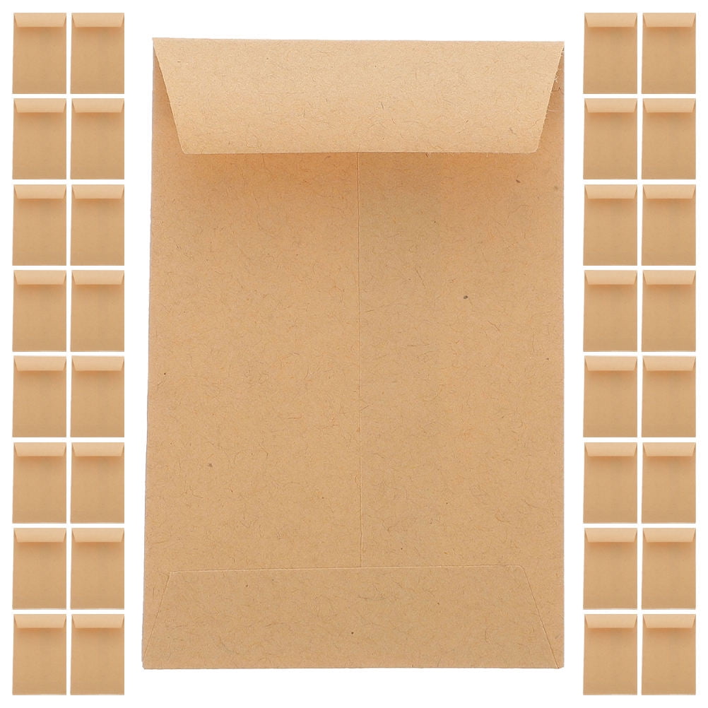 COMPUKAS 50PCS Small Coin Envelopes Kraft Paper Light Brown for ...