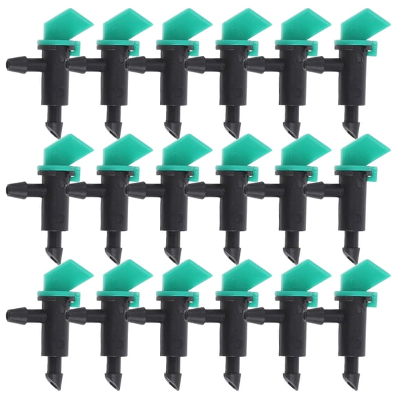 COMPUKAS 50pcs Water Control Emitter Plastic Green for Root very Gardening Supplies