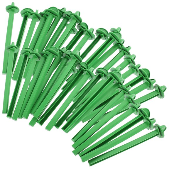 COMPUKAS Green Plastic Bird Perch Stand Stick for Cage Fixing and Exercise 50 Pieces
