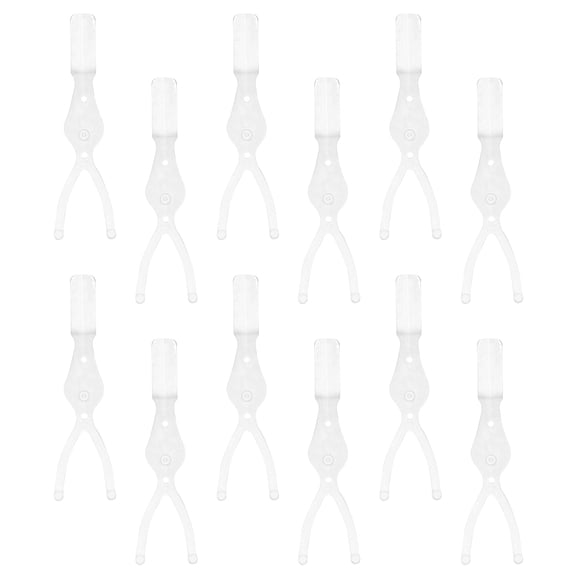 COMPUKAS 50Pcs Nonstick Transparent Eyelash Shield and Double Eyelid Applicator for Makeup Use