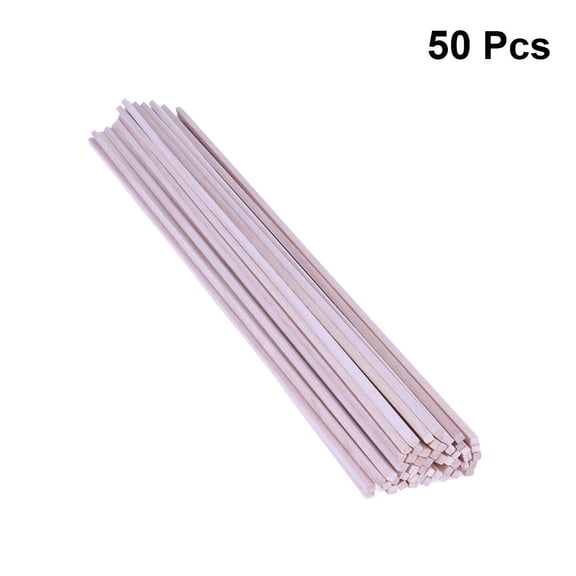 COMPUKAS 50 Pieces Craft Light Wood Colorful Handmade Supplies for Projects and Practical Use