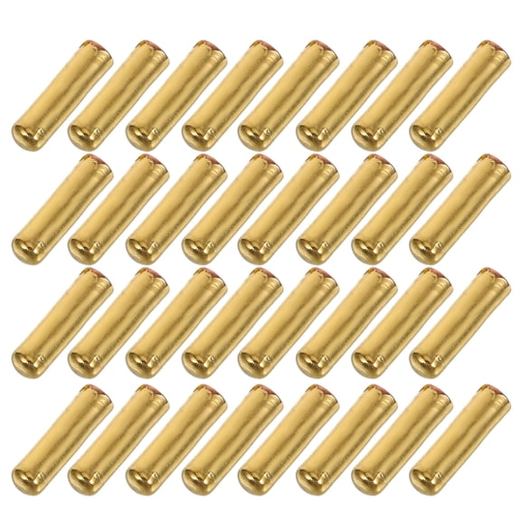COMPUKAS 50 Pieces Copper Brooch Pin Stick End Caps for Jewelry Making Craft Accessories