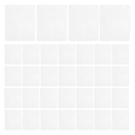 COMPUKAS 50Pcs White Disc Storage Binder Pages for Efficient Cd Dvd Organization