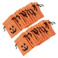 thumbnail image 1 of COMPUKAS 50pcs Orange Burlap Sweets Pouches Bags for Family Gatherings and Party Favor Packaging, 1 of 7