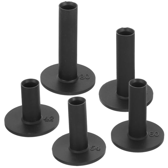 COMPUKAS 5Pcs Golf Tee Set for Reduced Resistance and Long Roll with Silicone Material in 2.36X1.97X1.97in