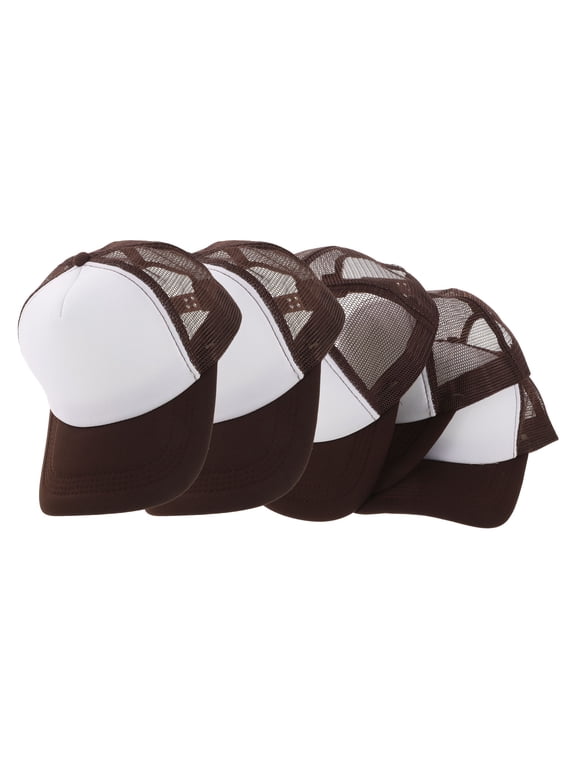 5-Pack Outdoor Baseball Caps Blank Sublimation Hats Lightweight Breathable Trucker Style Hats