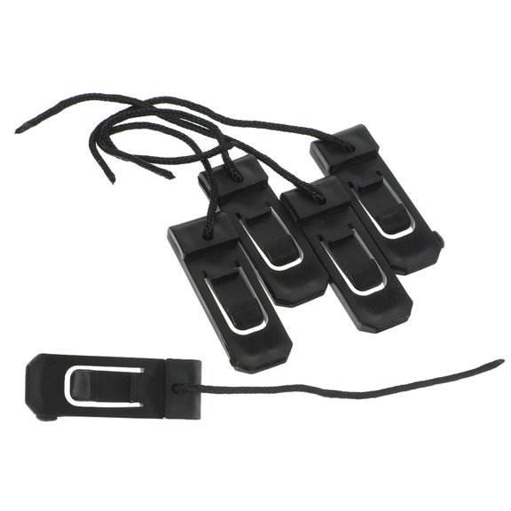 COMPUKAS 5-Pack Black Paddleboard Fin Clips, Replacement Tail Clips for Surfboards and Paddleboards